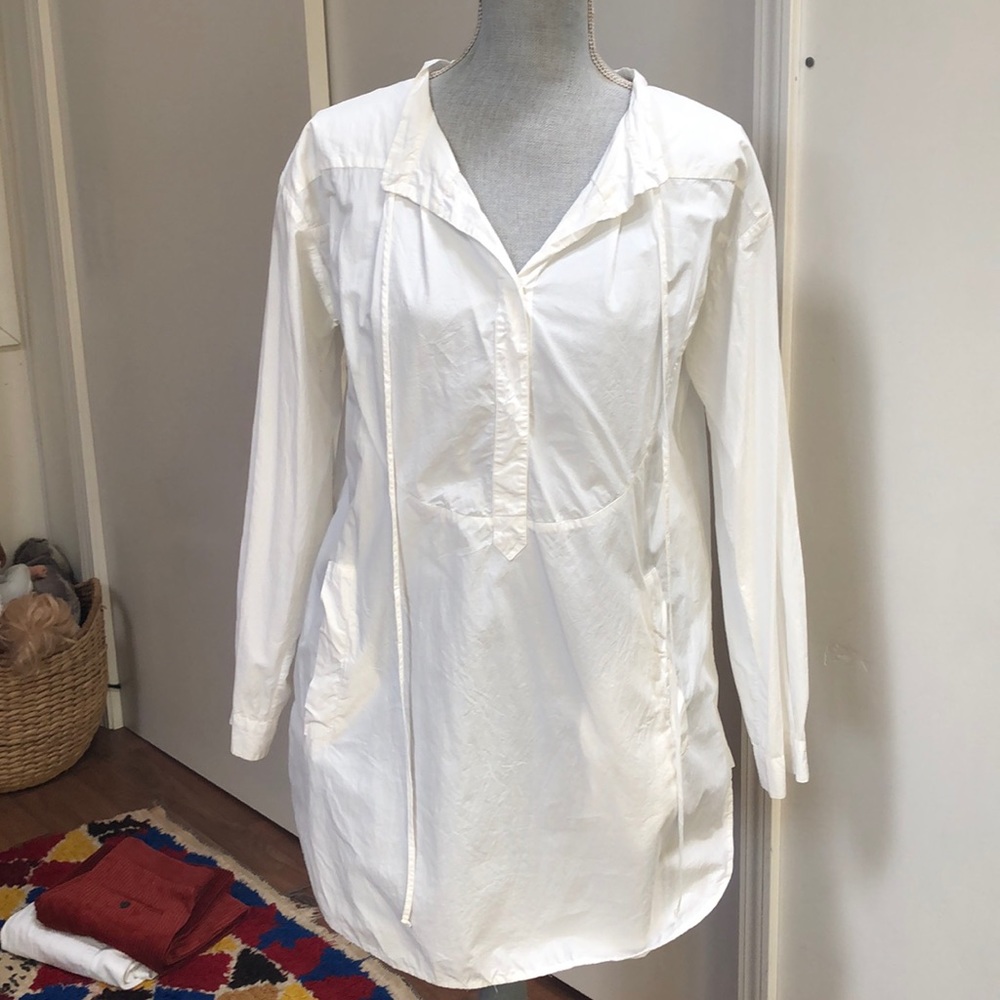 Marni white blouse / shirt dress